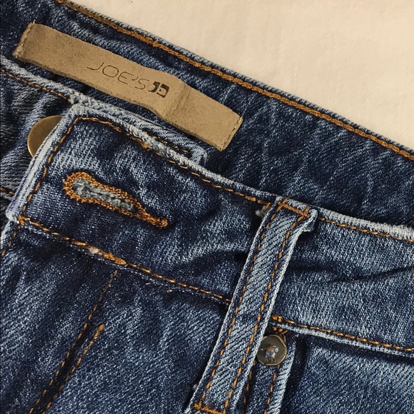 Joes jeans 25 rolled shorts NWT distressed 8” rise - Picture 2 of 7